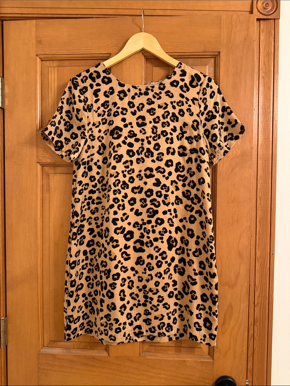 Olivaceous Leopard Print Mini Dress - Tan & Black